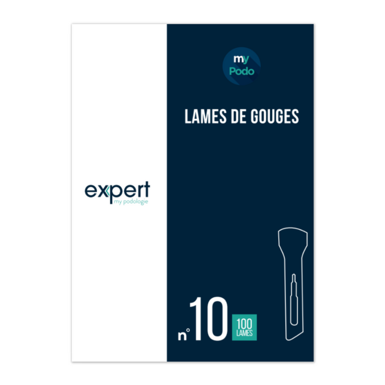 100 Lames de gouges stériles - Expert by My Podologie