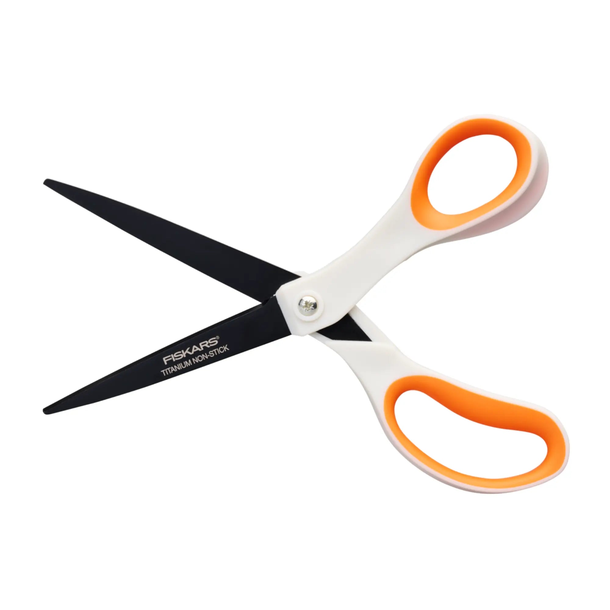 Ciseaux métal anti-adhésifs - Blanc / Orange - 21 cm - Fiskars - My Podologie