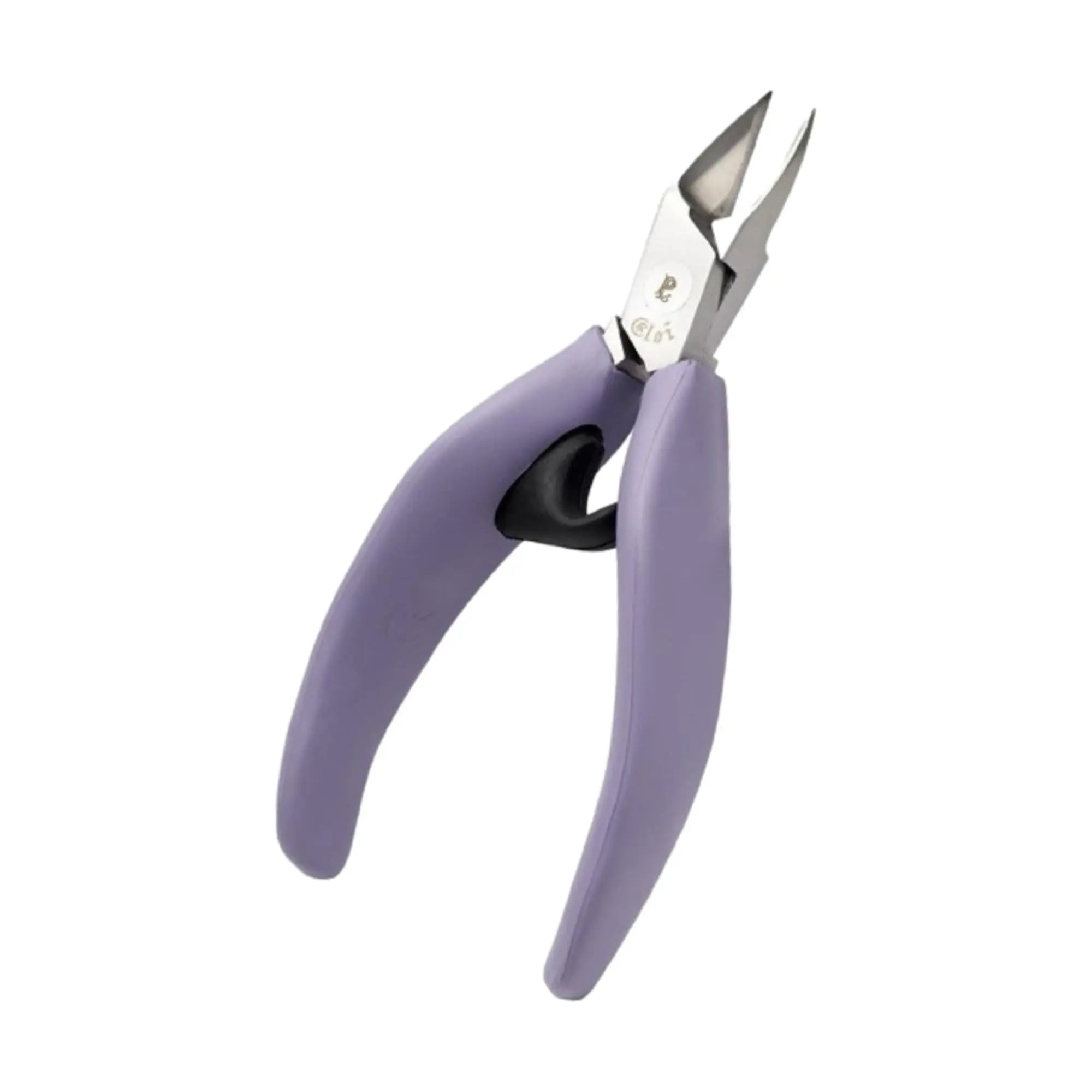 Alicate para uñas ergonómico - Violeta - Corte recto - Bocas cónicas anchas - 13 cm - Acero inoxidable - Akori